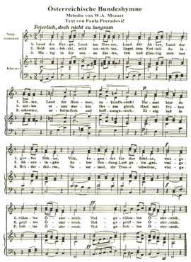 notes of austrian anthem